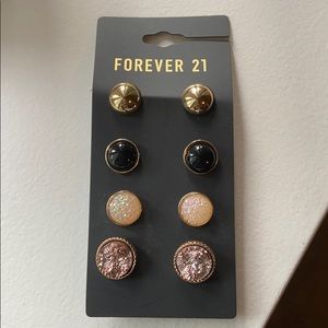 NWT Forever 21 Druzy Earring Set